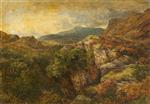 Benjamin Williams Leader  - Bilder Gemälde - View near Llanberis, North Wales