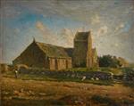 Jean Francois Millet  - Bilder Gemälde - The Church at Greville