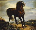Jean Francois Millet  - Bilder Gemälde - The Horse