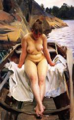 Anders Zorn - paintings - In Werners Rowing Boat