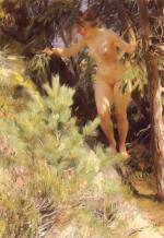 Anders Zorn  - paintings - Nude under a fir