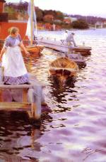 Anders Zorn  - paintings - Lappings of the waves
