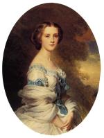 Franz Xavier Winterhalter - Peintures - Mélanie de Bussière, Comtesse de Pourtalès 