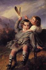 Franz Xavier Winterhalter - Peintures - Prince Alfred et la princesse Hélène