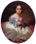 Franz Xavier Winterhalter - Peintures - La princesse Charlotte de Belgique