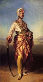 Franz Xavier Winterhalter  - Bilder Gemälde - Der Maharajah Duleep