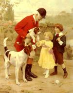 Arthur John Elsley - paintings - The Huntsmen Pet