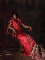 Thomas Eakins - paintings - An Actress (Portrait of Suzanne Santje)