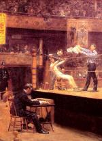 Thomas Eakins - Bilder Gemälde - Zwischen den Runden