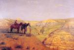 Thomas Eakins - Peintures - Cavaliers dans la région du Bad Land