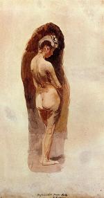 Thomas Eakins - Peintures - Femme nue
