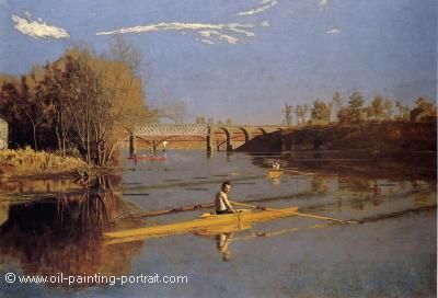 Max Schmitt in a Single Scull