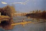 Thomas Eakins - paintings - Max Schmitt in a Single Scull