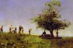 Thomas Eakins - Peintures - Réparant le filet