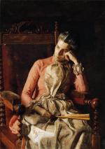 Thomas Eakins  - Peintures - Portrait d'Amelia C. van Buren
