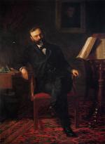 Thomas Eakins  - Bilder Gemälde - Portrait von Dr. John H. Brinton
