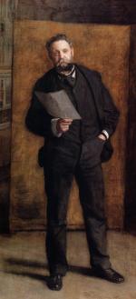 Thomas Eakins  - Bilder Gemälde - Portrait von Leslie W. Miller