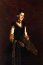 Thomas Eakins  - Bilder Gemälde - Portrait von Letitia Wilson Jordan