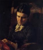 Thomas Eakins  - Bilder Gemälde - Portrait von Sarah Ward Brinton