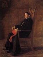 Thomas Eakins  - Bilder Gemälde - Portrait von Sebastino Kardinal Martinelli