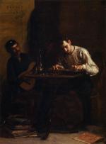 Thomas Eakins  - Peintures - Musiciens répétant un morceau