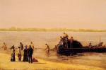 Thomas Eakins  - Bilder Gemälde - Fischen in Gloucester am Fluss Deleware