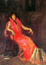 Thomas Eakins  - Bilder Gemälde - The Actress