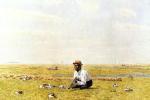 Thomas Eakins  - Bilder Gemälde - Whistling for Plover