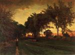 George Inness - paintings - Evening Landscape