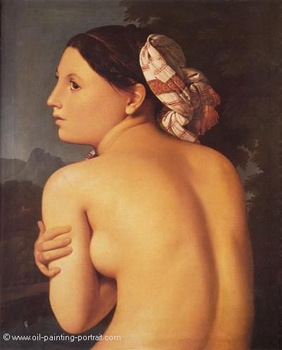 Half Figure of a Bather