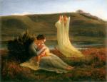 Anne François Louis Janmot - paintings - The Poem of the Soul (The Angel and the Mother)