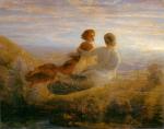Anne François Louis Janmot - paintings - The Poem of the Soul (The Souls Flight)
