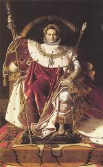 Bild:Napoleon auf seinem Tron