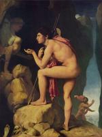 Jean Auguste Dominique Ingres - Bilder Gemälde - Ödipus und die Sphinx