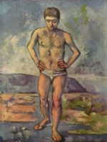 Paul Cezanne - Peintures - Baigneur