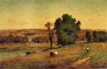 George Inness - paintings - Landscape with Figure