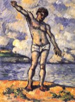 Paul Cezanne - Bilder Gemälde - Badender mit ausgestreckten Armen
