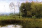 George Inness  - Peintures - Été à Montclair, paysage du New Jersey 