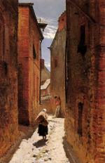 Alphonse de Neuville - paintings - Street in the Old Town