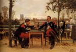 Alphonse de Neuville - paintings - The Commanders Feast