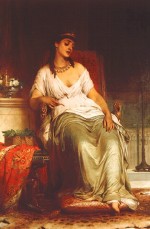 Sir Frank Francis Bernard Dicksee - paintings - Cleopatra