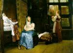 Sir Lawrence Alma Tadema - Peintures - Une chambre de  naissance