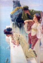 Sir Lawrence Alma Tadema - Bilder Gemälde - Eine schöne Aussicht