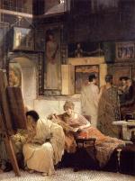 Sir Lawrence Alma Tadema - Peintures - Une galerie de peintures