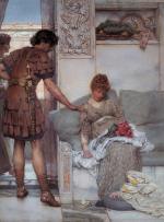 Sir Lawrence Alma Tadema - Bilder Gemälde - Ein zärtlicher Gruss