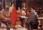 Sir Lawrence Alma Tadema - paintings - Catullus at Lesbias