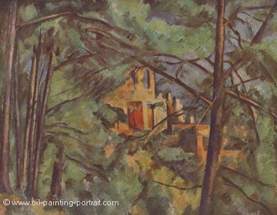 Das Chateau Noir (hinter Baeumen)
