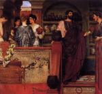 Sir Lawrence Alma Tadema - Peintures - Hadrien visite une auberge anglo-romaine