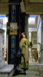 Sir Lawrence Alma Tadema - Bilder Gemälde - Im Tempel