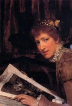 Sir Lawrence Alma Tadema  - Peintures - Interrompu